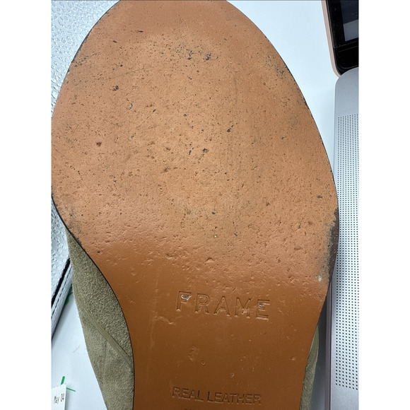 FRAME Le Willoughby Mule In Moss Spanish Leather, Size US Sz 6 - Picture 12 of 13